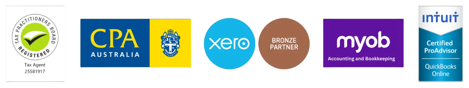 Tax Practitioners Board, CPA Australia, Xero, Bronze Partner, MYOB, Intuit QuickBooks